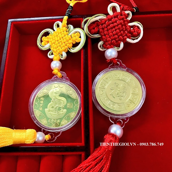 Dây Ô Tô Xu Con Rắn Hongkong Mạ Vàng